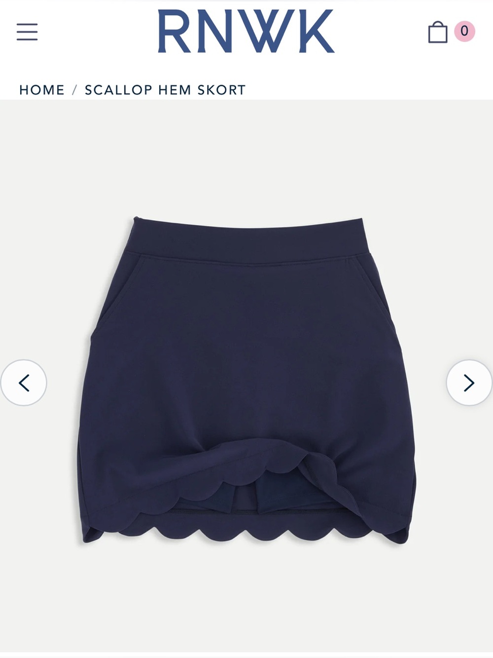 RENWICK Scallop Hem Skort